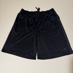 Adidas Short Men's Vintage 2005 Size L Black Embroidery Logo Running Casual Gym